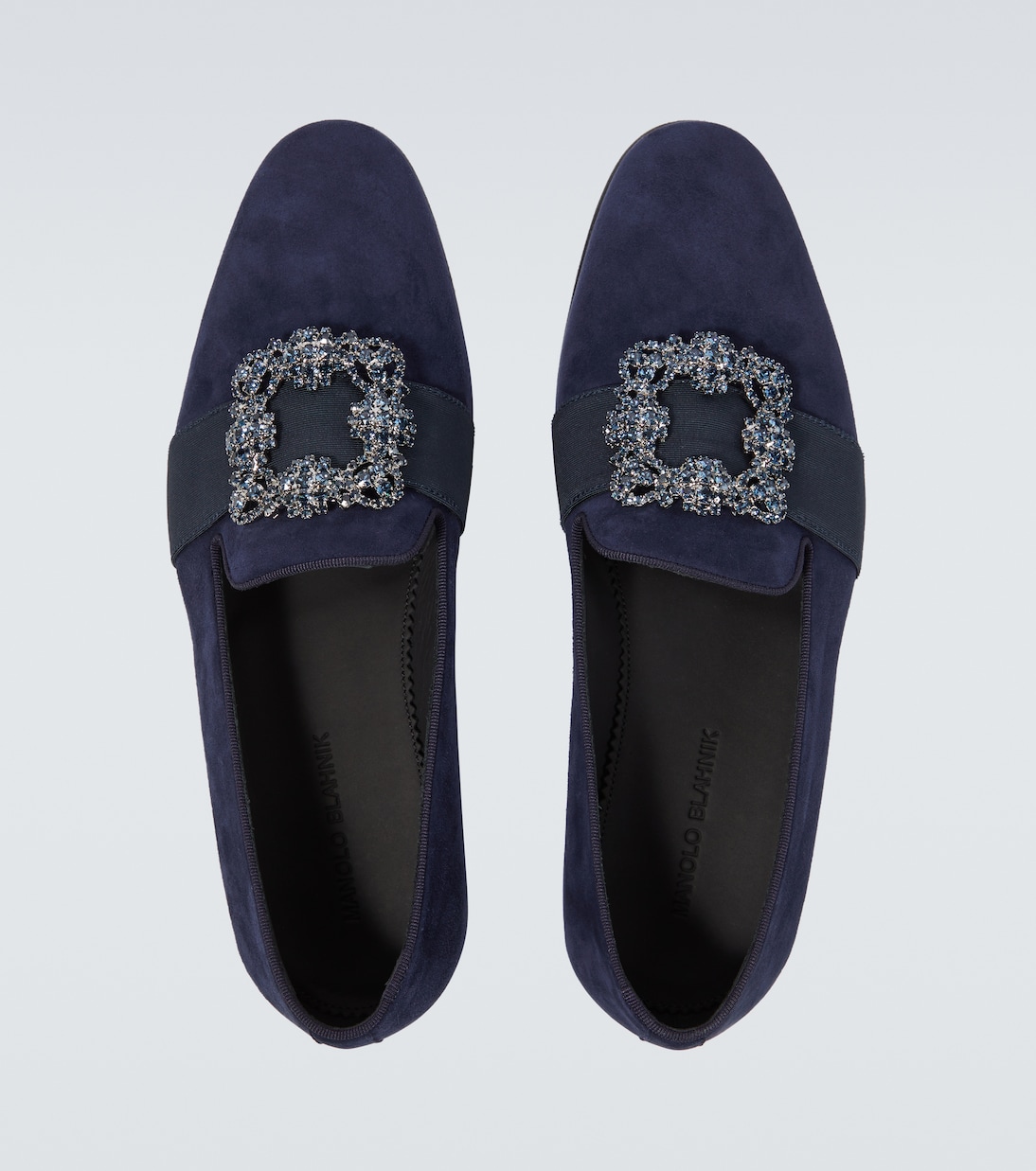 Verzierte Loafers Carlton aus Veloursleder | Manolo Blahnik