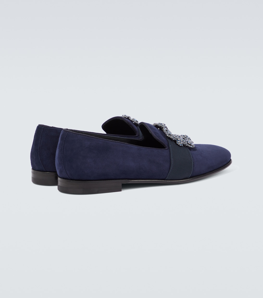 Verzierte Loafers Carlton aus Veloursleder | Manolo Blahnik