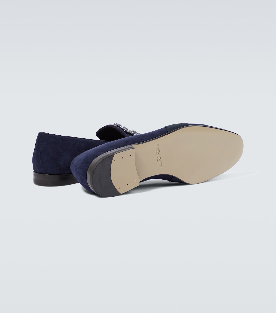Verzierte Loafers Carlton aus Veloursleder | Manolo Blahnik