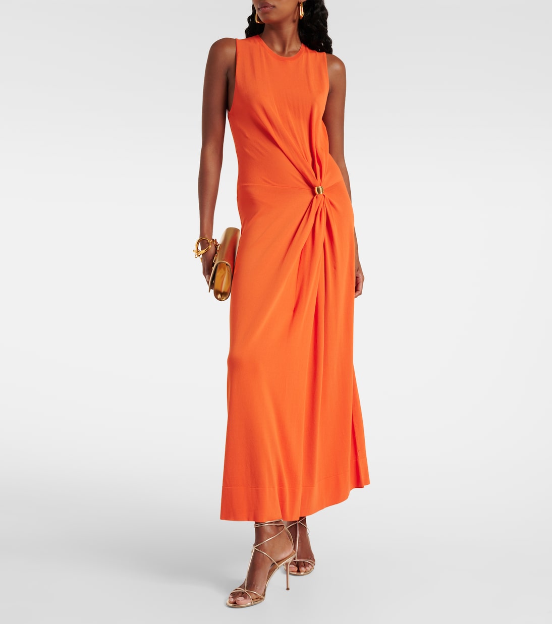 Vestido largo Saralien de jersey fruncido | Altuzarra