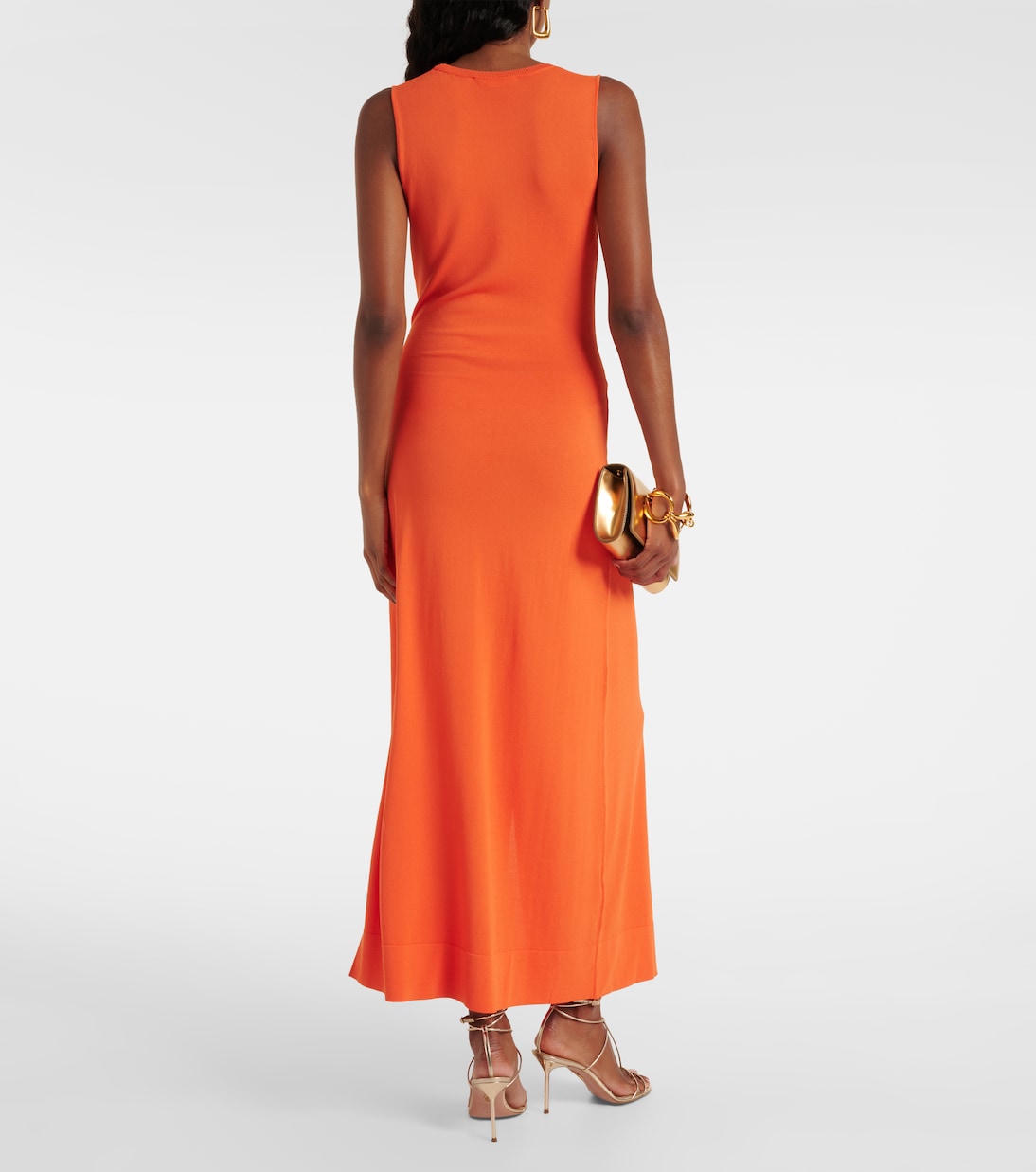 Vestido largo Saralien de jersey fruncido | Altuzarra