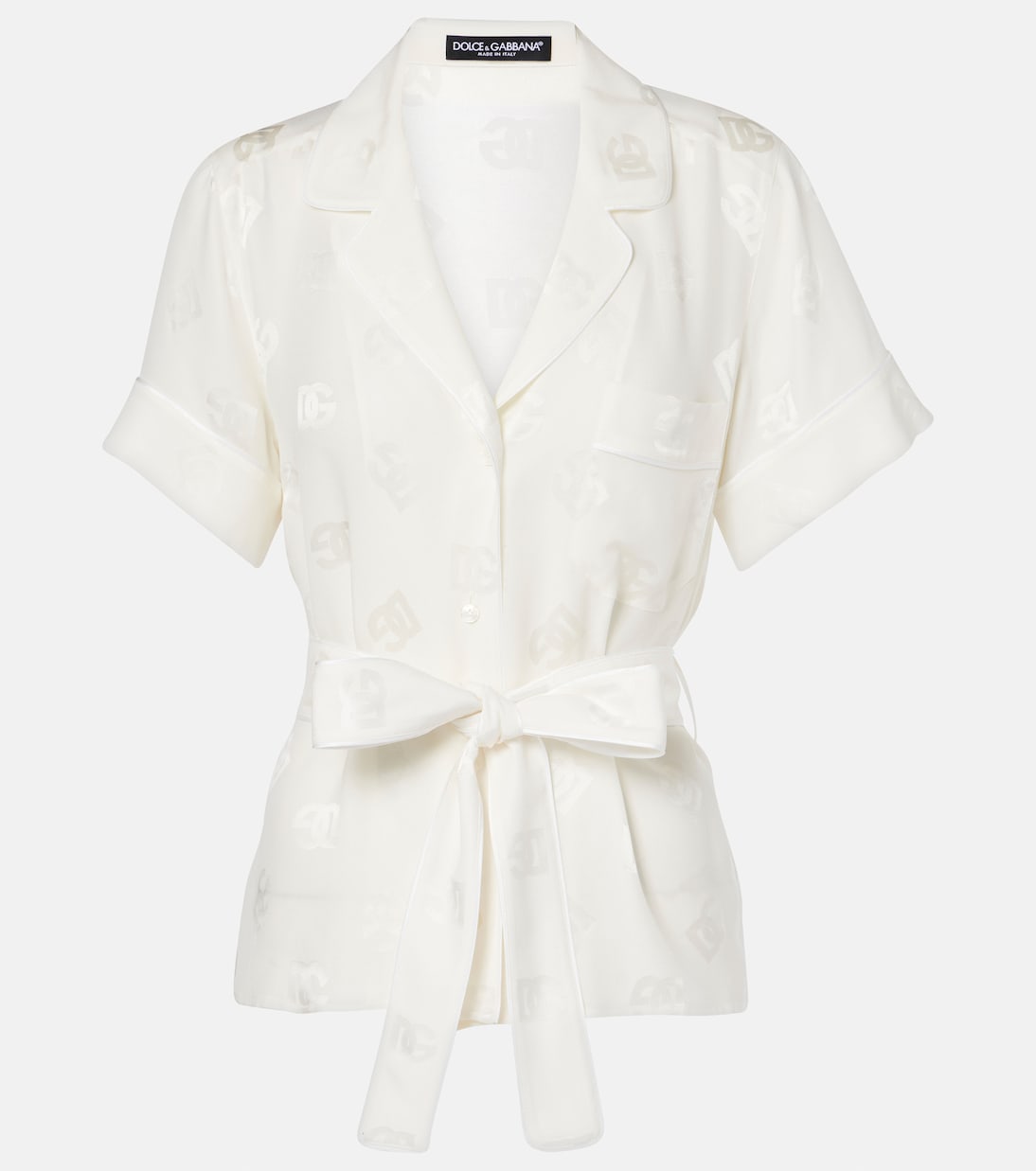 Pyjama-Hemd DG aus Seide | Dolce&Gabbana