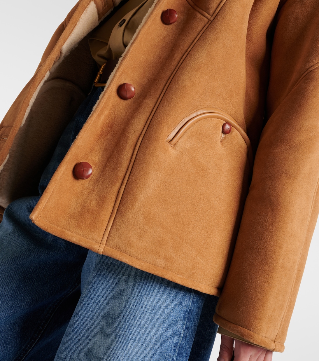 Jacke Tatoosh aus Veloursleder mit Shearling | Blazé Milano