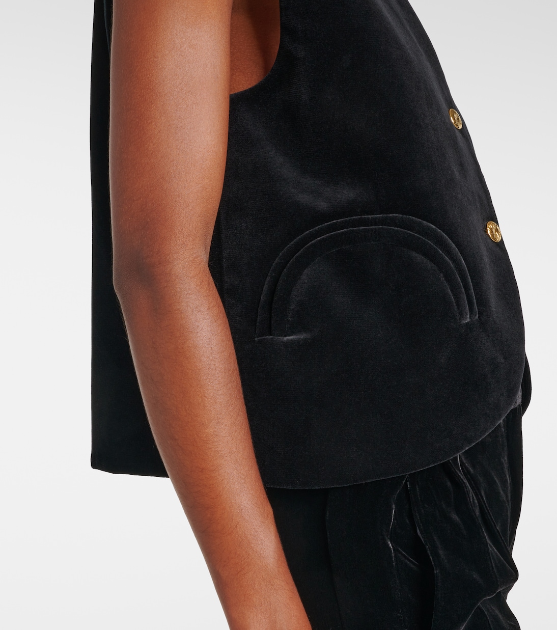 Gliss cotton velvet vest | Blazé Milano