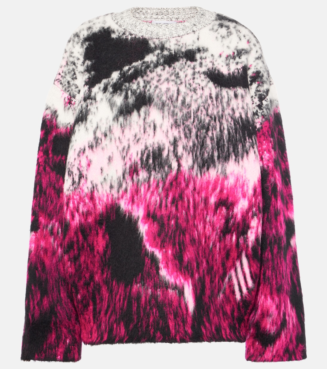 Oversized wool-blend jacquard sweater | The Attico