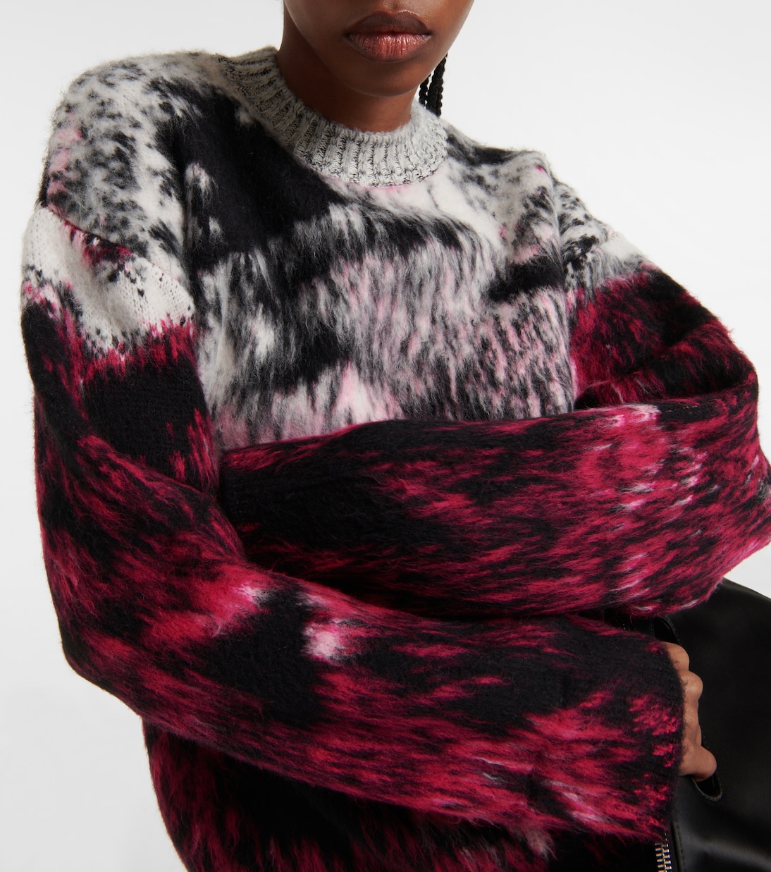 Oversized wool-blend jacquard sweater | The Attico