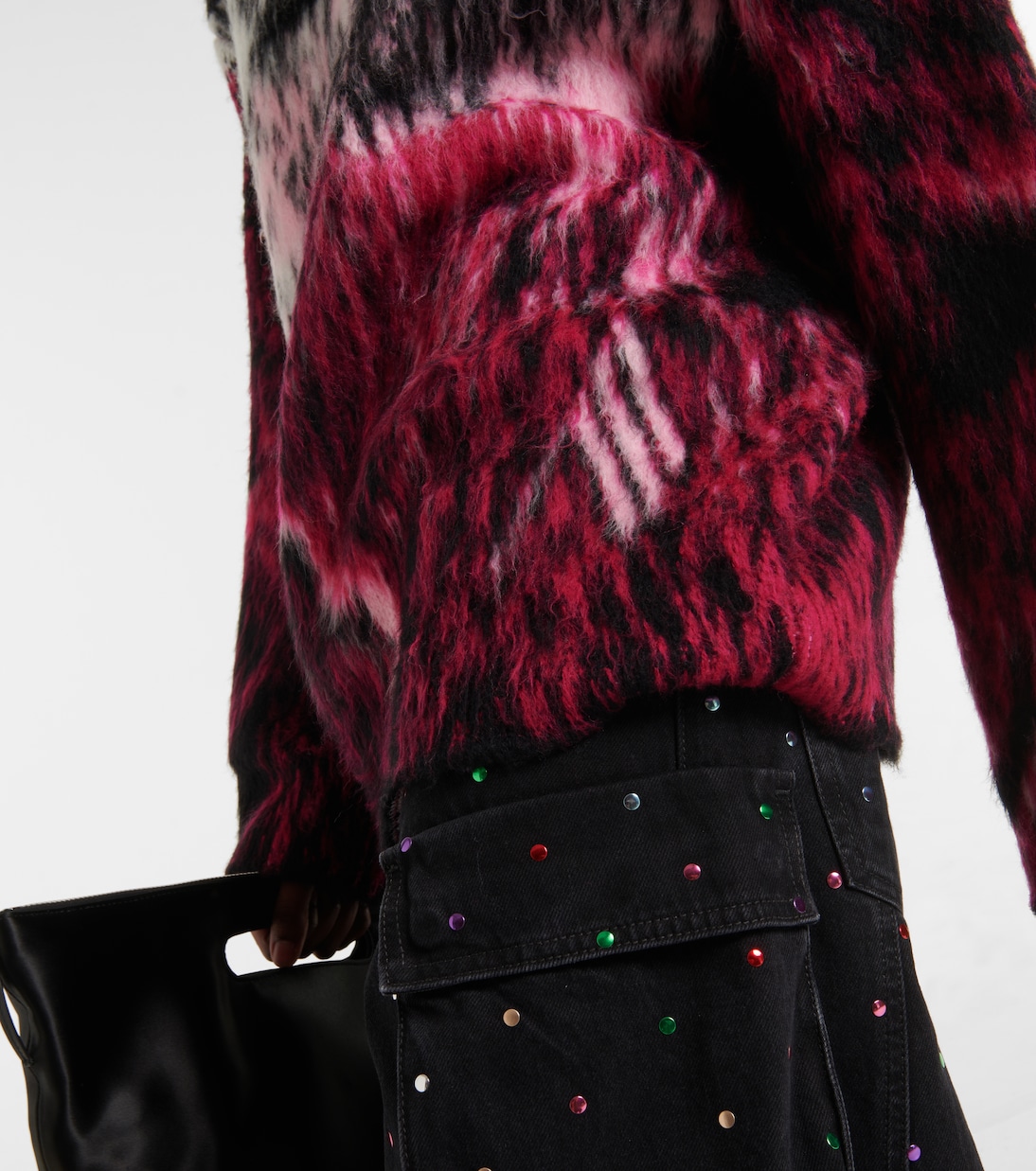 Oversized wool-blend jacquard sweater | The Attico