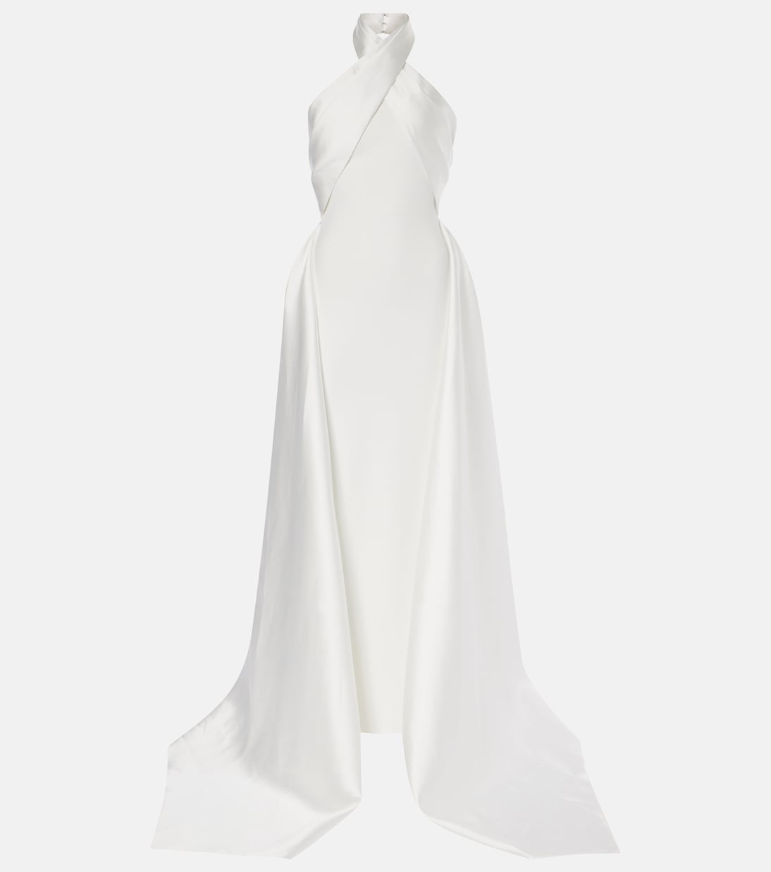 Robe Rumi aus Twill und Crêpe | Solace London