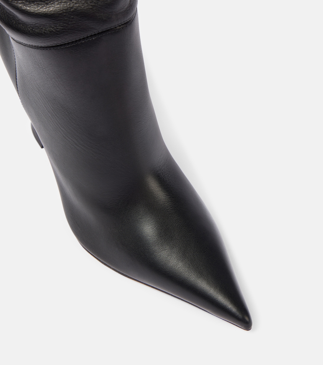Overknee-Stiefel Olivia 95 aus Leder | Amina Muaddi