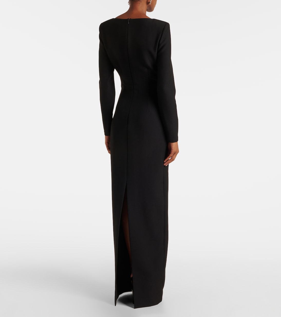 Abito lungo con applicazione floreale | Roland Mouret
