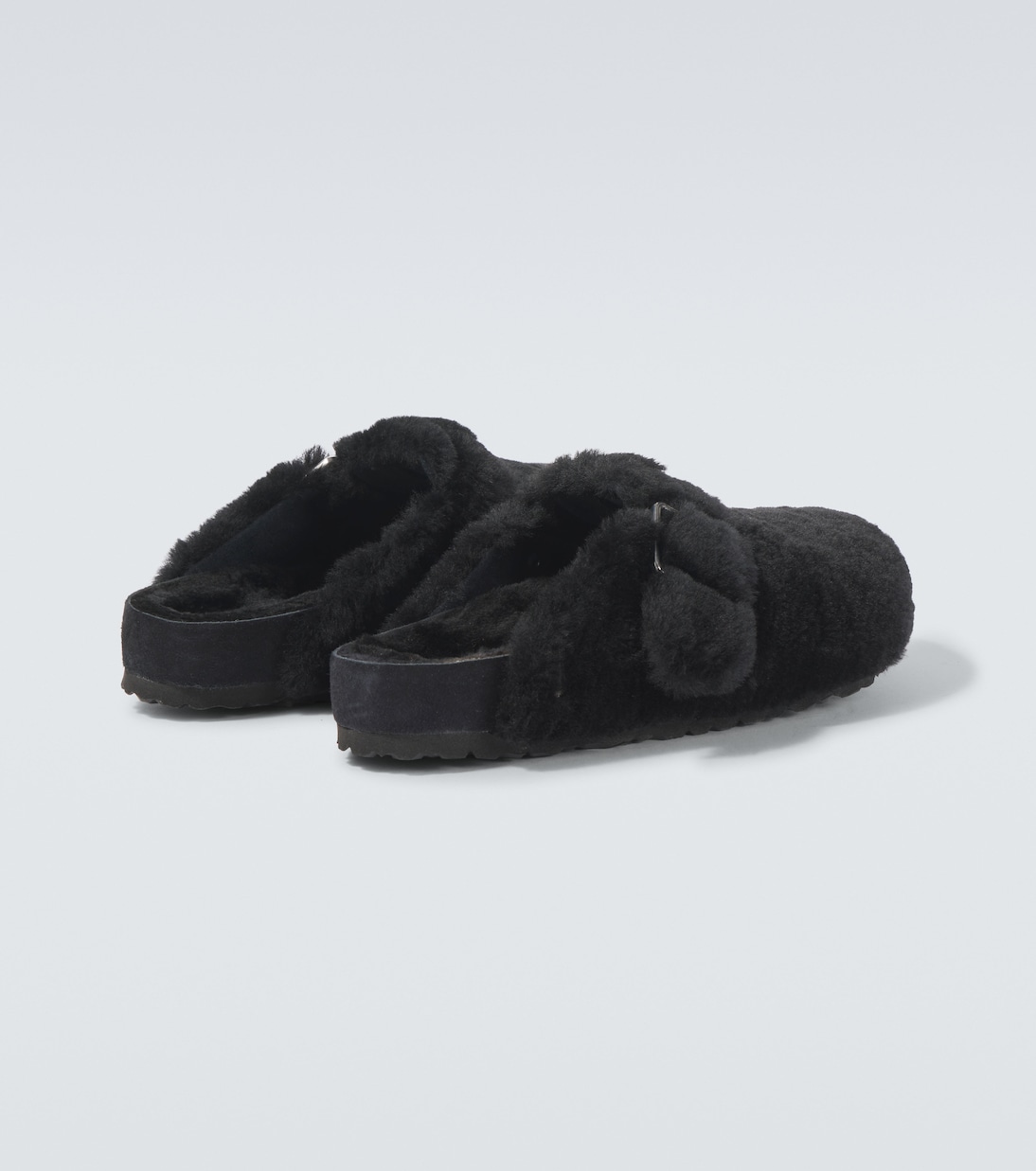 Mules Boston 1774 in suede e shearling | Birkenstock 1774