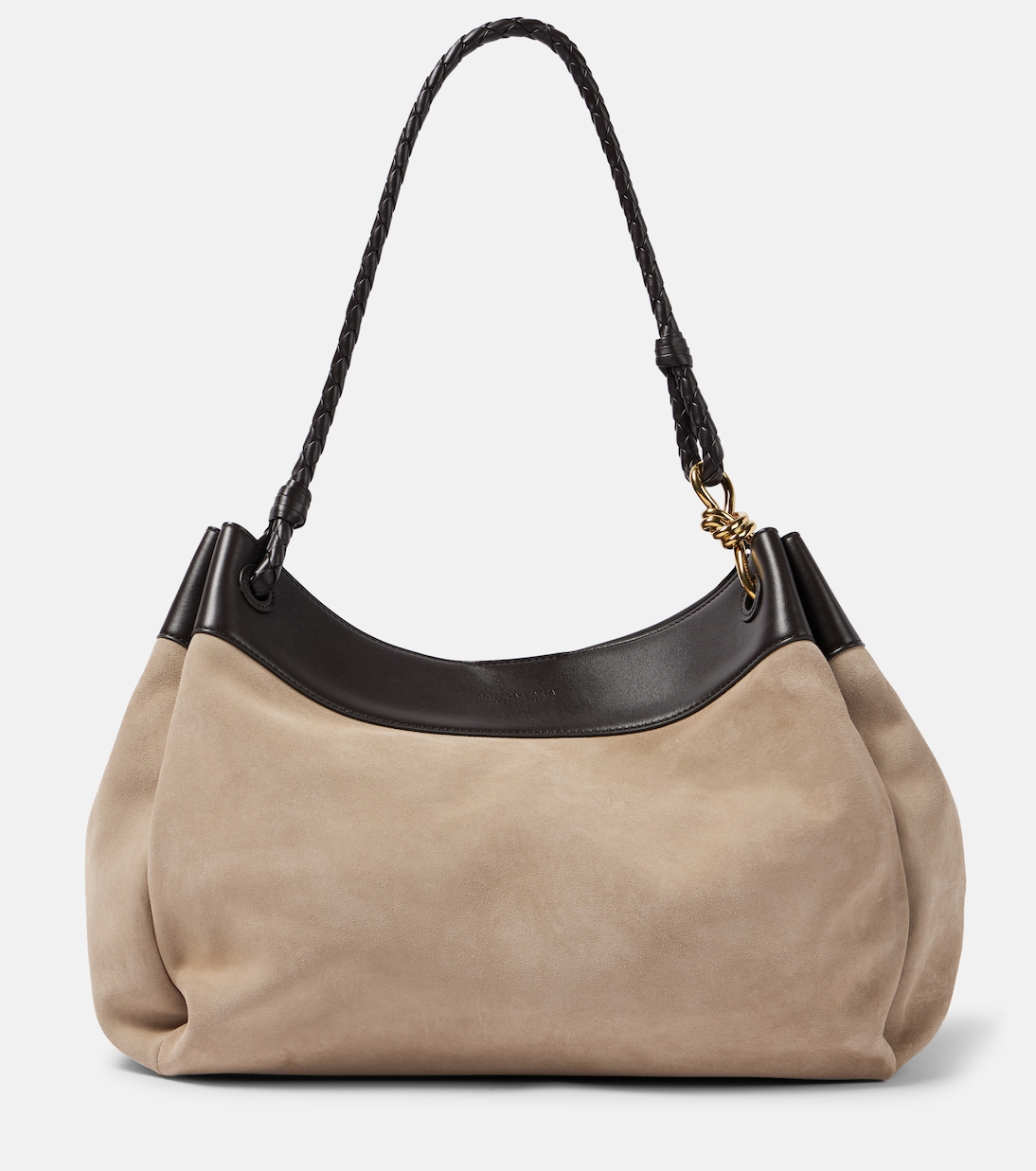 Borsa a spalla Parachute Knot Maxi in suede | Bottega Veneta