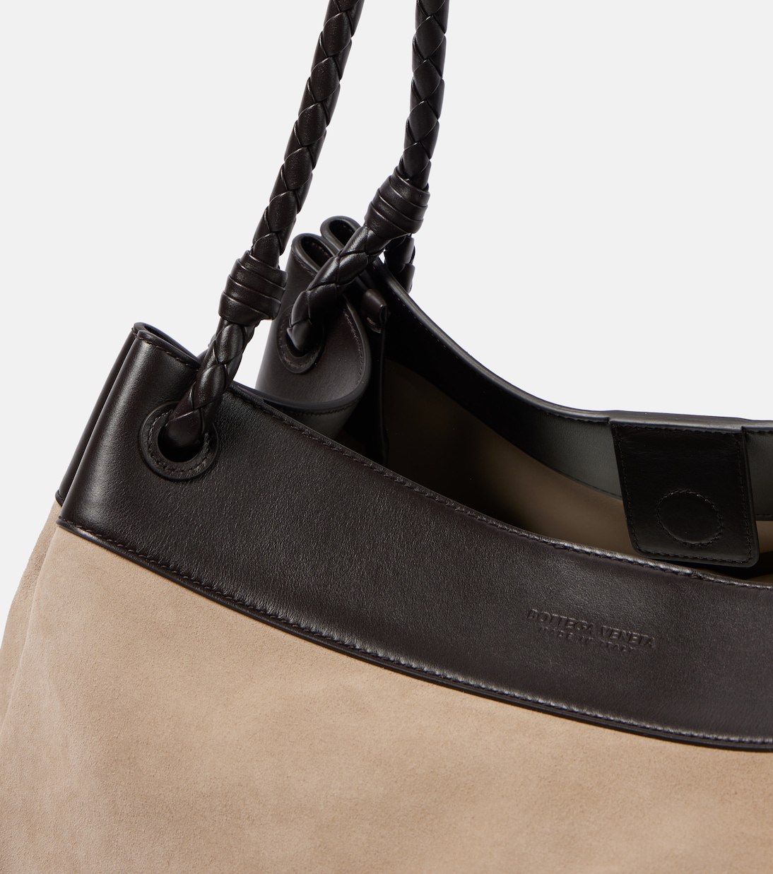 Borsa a spalla Parachute Knot Maxi in suede | Bottega Veneta