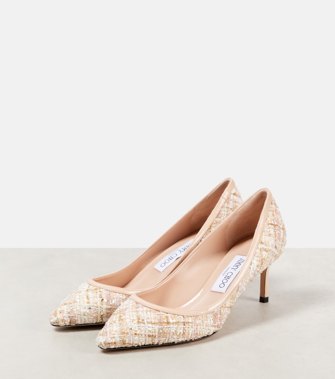 Scarpe con tacco JIMMY CHOO Romy 60 in tweed per uno stile giovane e trendy