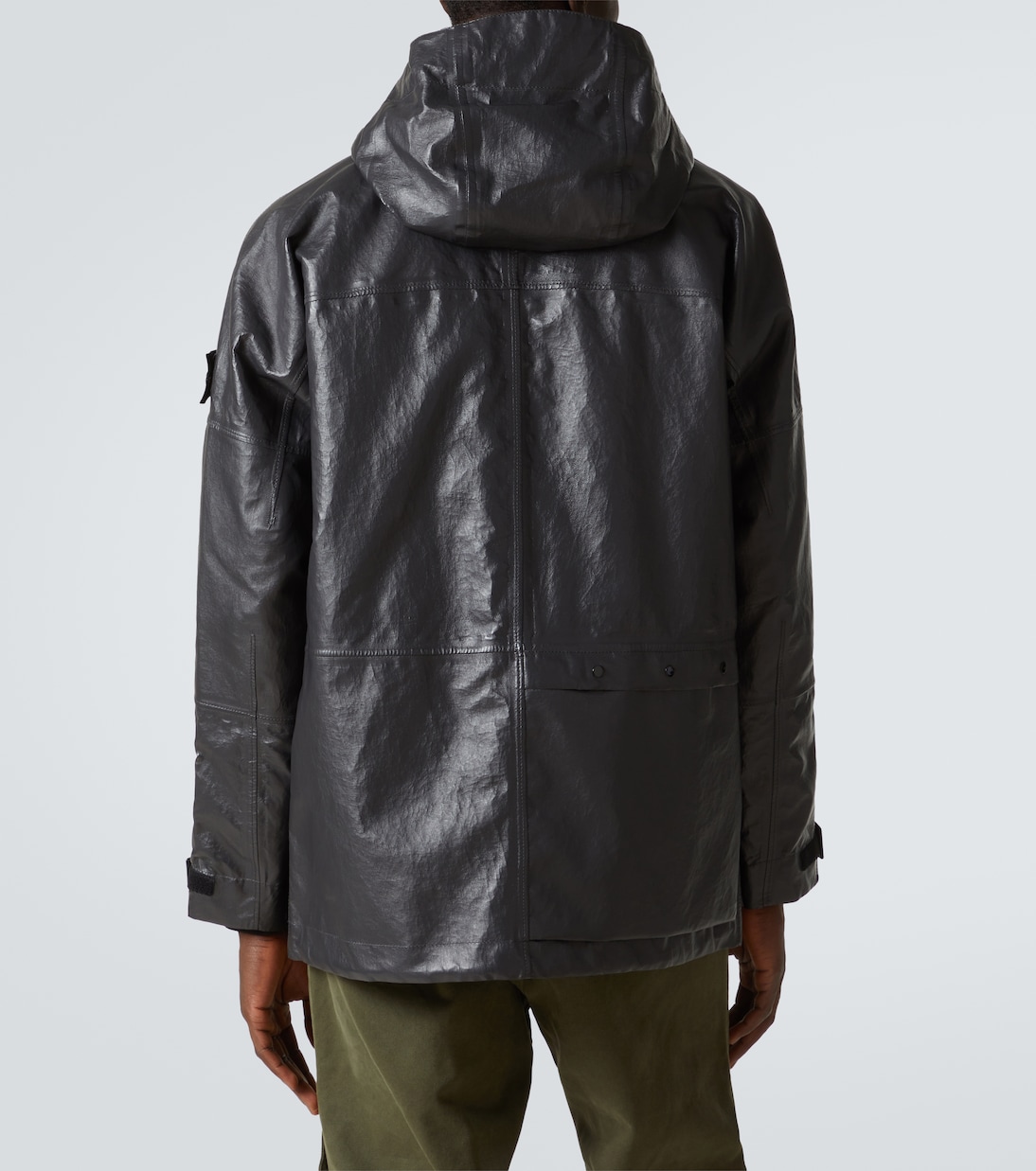 Compass leather parka | Stone Island