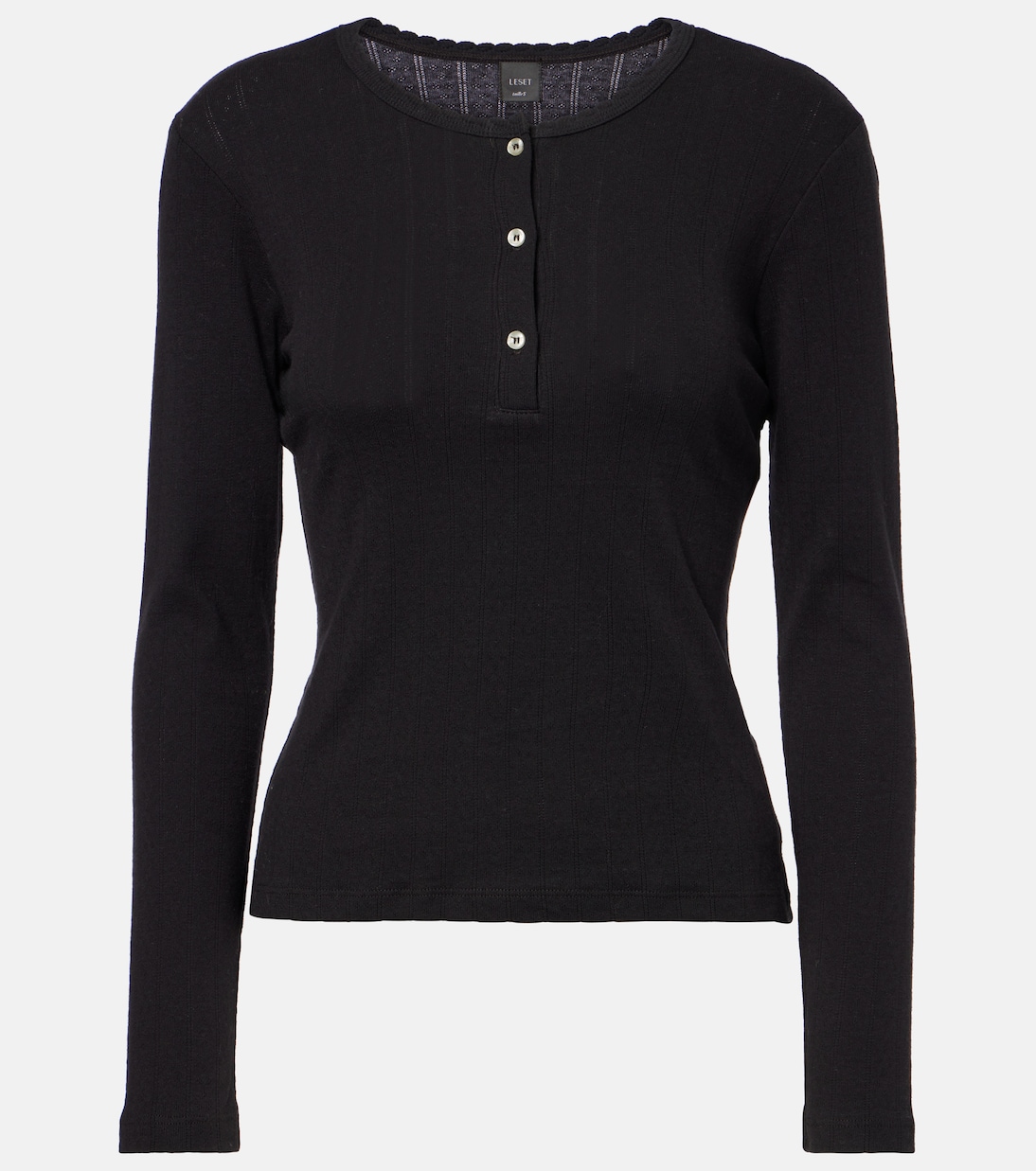 Camiseta con botones de algodón | Leset