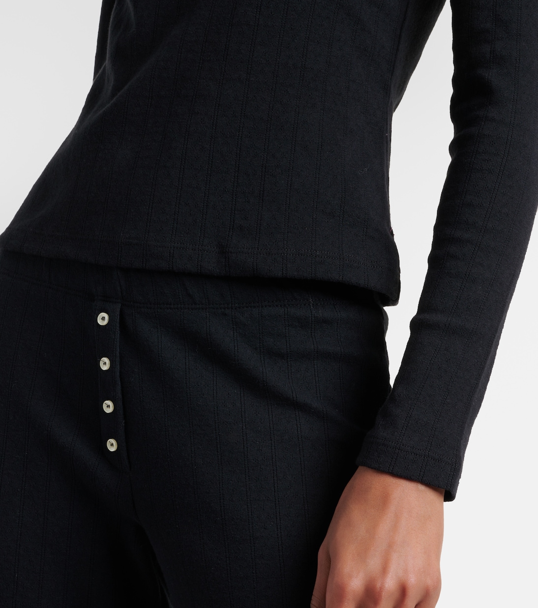 Camiseta con botones de algodón | Leset