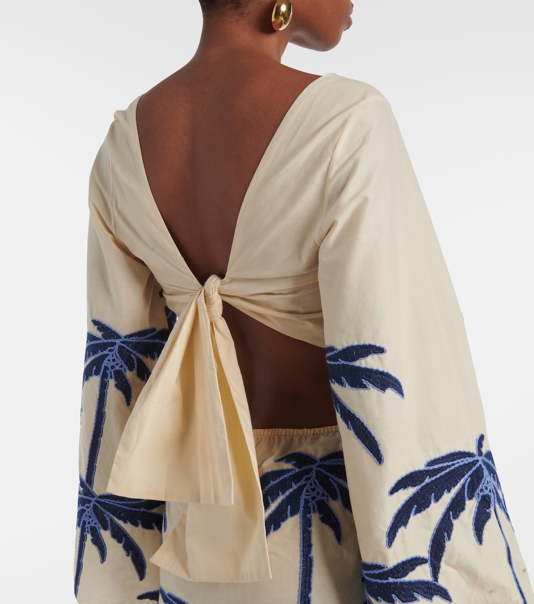 Abito midi Journey in lino con cut-out | Johanna Ortiz