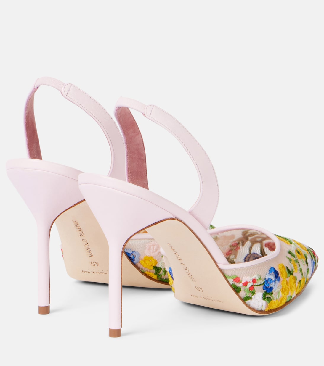 Pumps slingback Jardoline 90 con pelle | Manolo Blahnik
