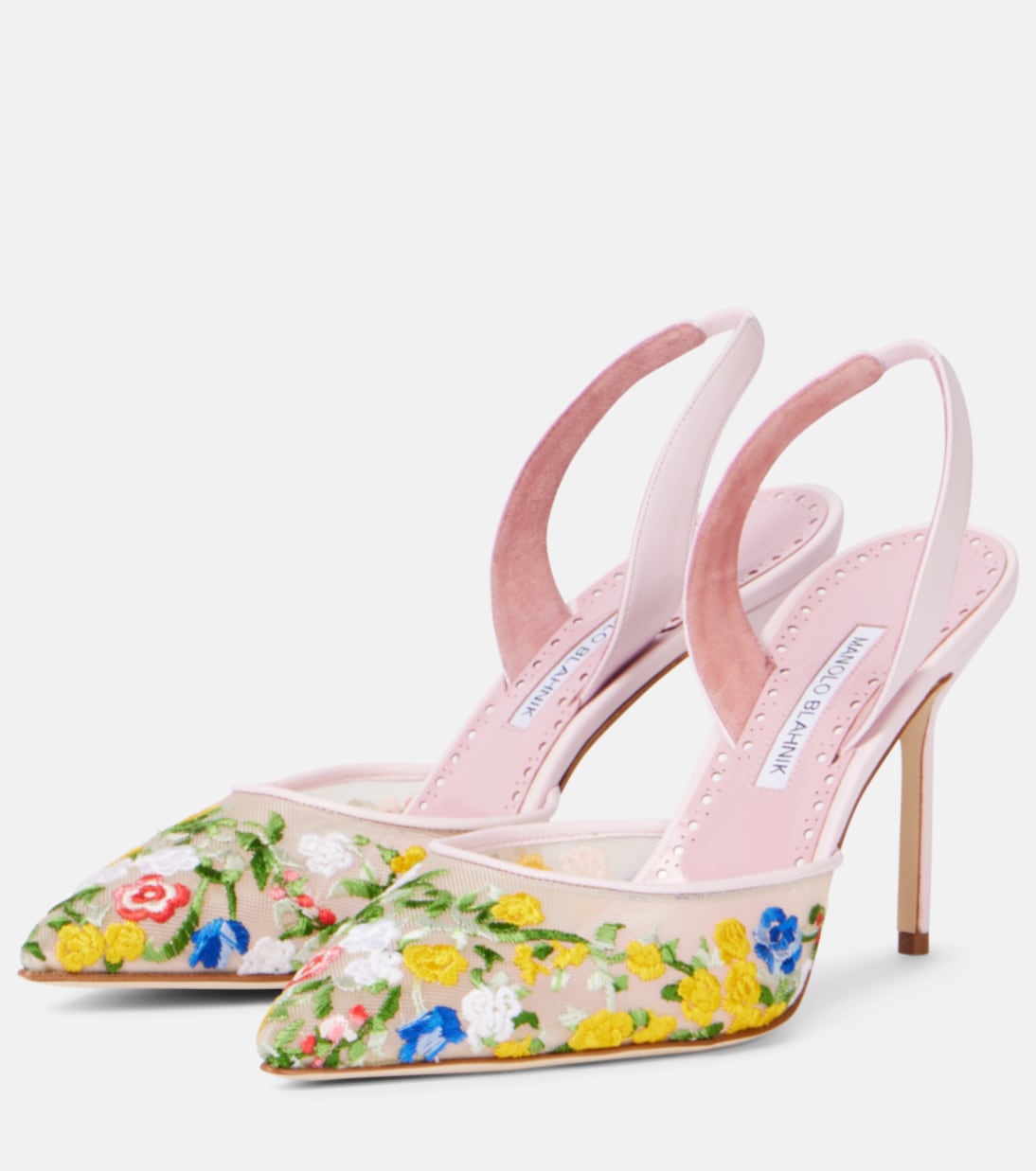 Pumps slingback Jardoline 90 con pelle | Manolo Blahnik