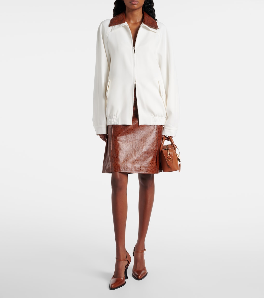 Minigonna in pelle | Jacques Wei