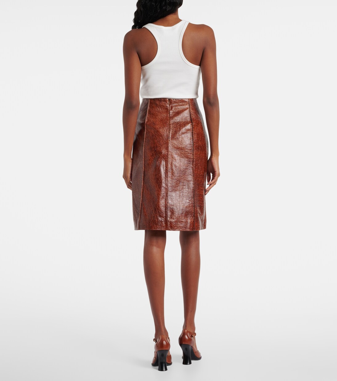Minigonna in pelle | Jacques Wei