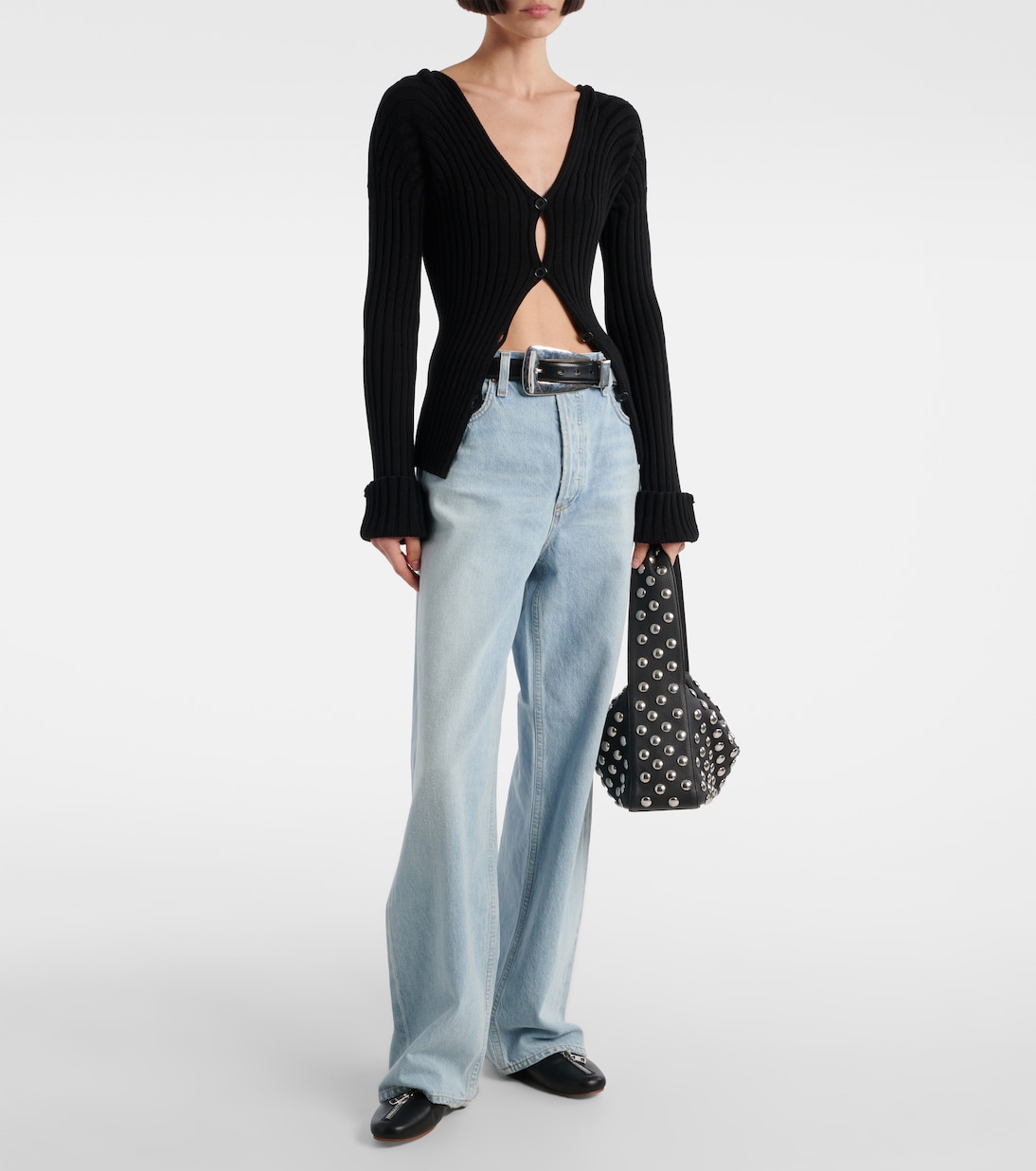 Wide-Leg Jeans Low Slung Baggy  | Agolde