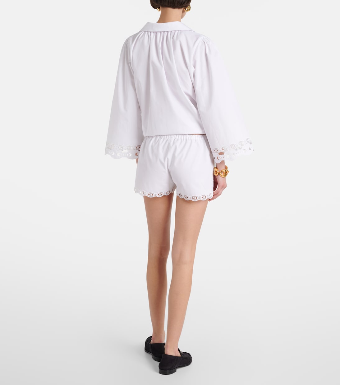 Shorts Marina Chain de popelín de algodón  | Gucci