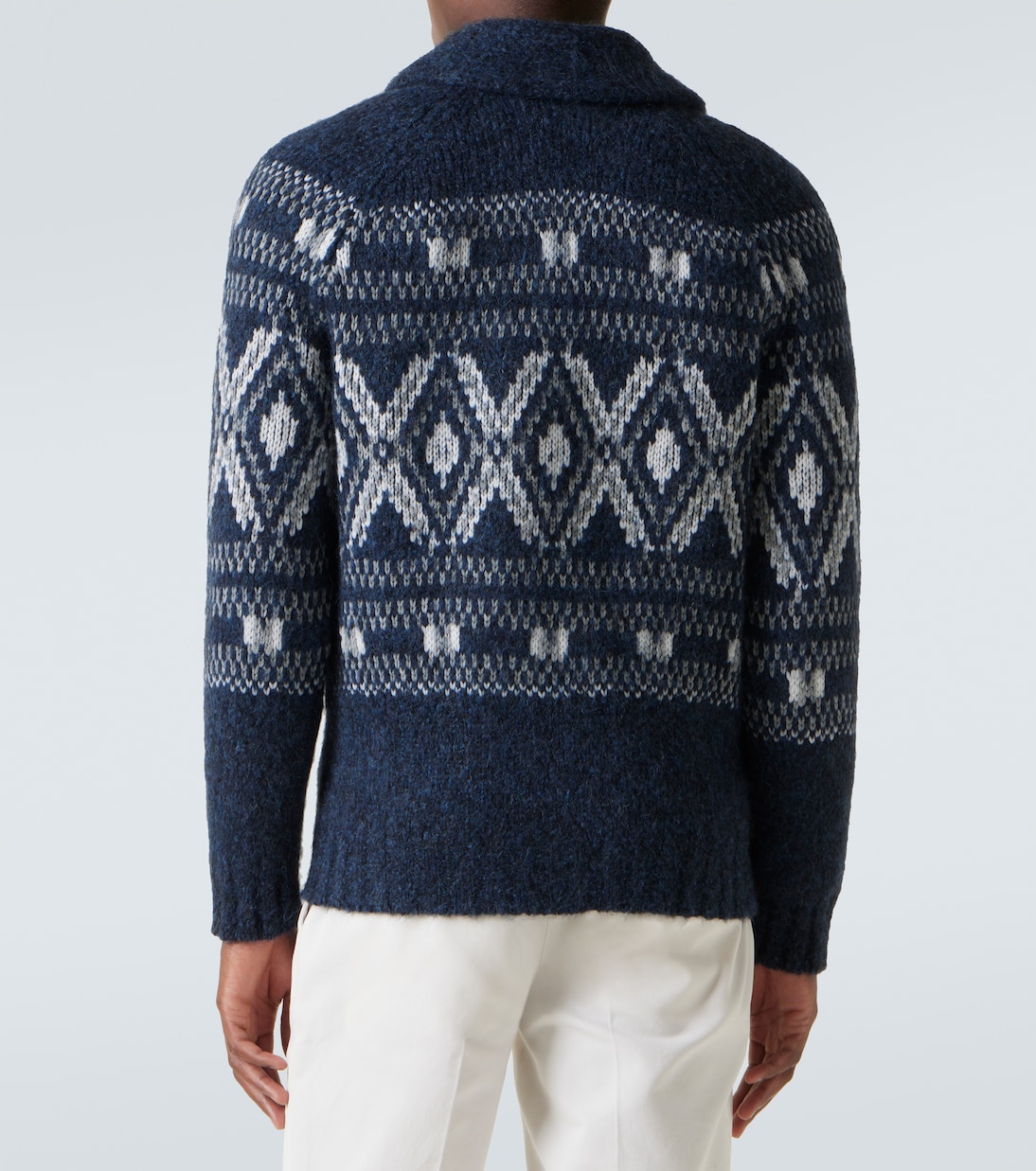 Fair Isle alpaca wool-blend cardigan | Brunello Cucinelli
