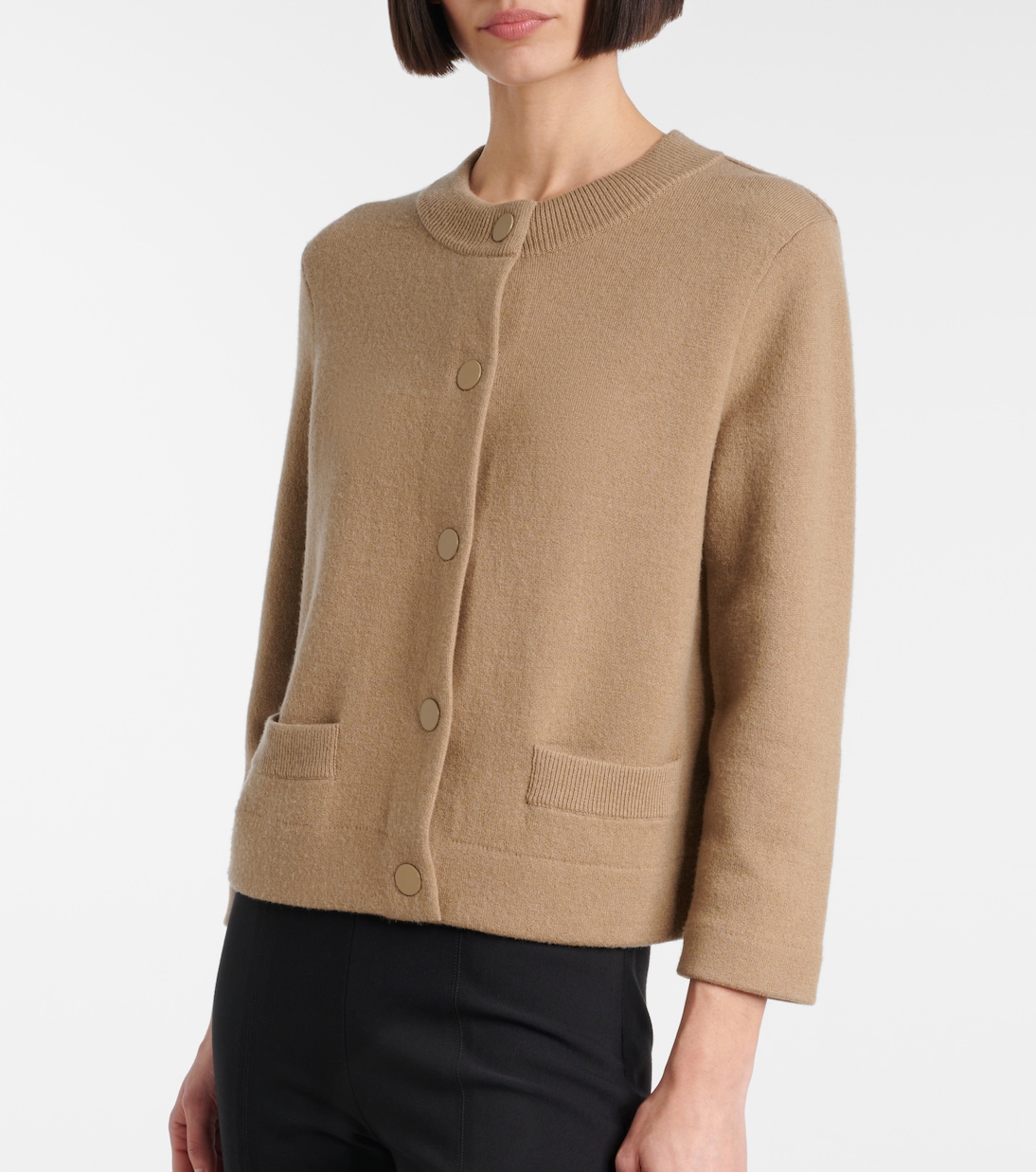 Shrunken wool and cashmere cardigan | Vince