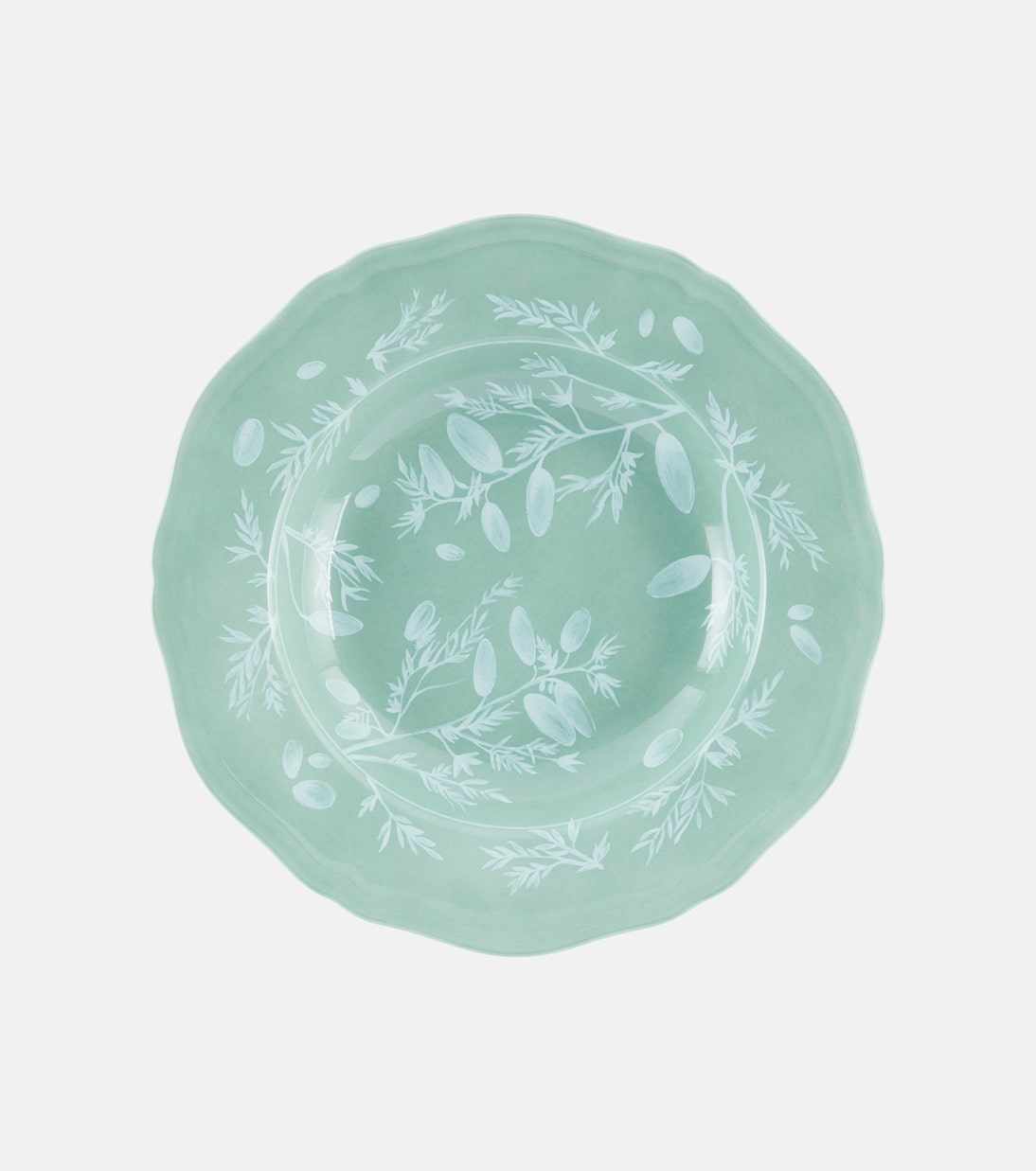 Floral porcelain soup plate by Ginori 1735 | Cabana