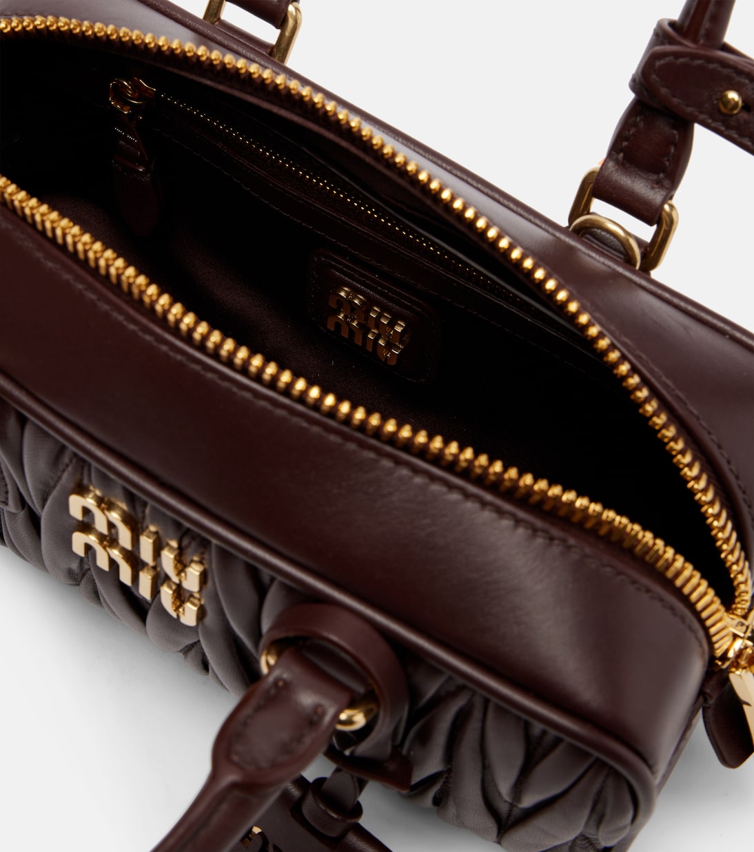 Arcadie Small matelassé leather tote bag | Miu Miu