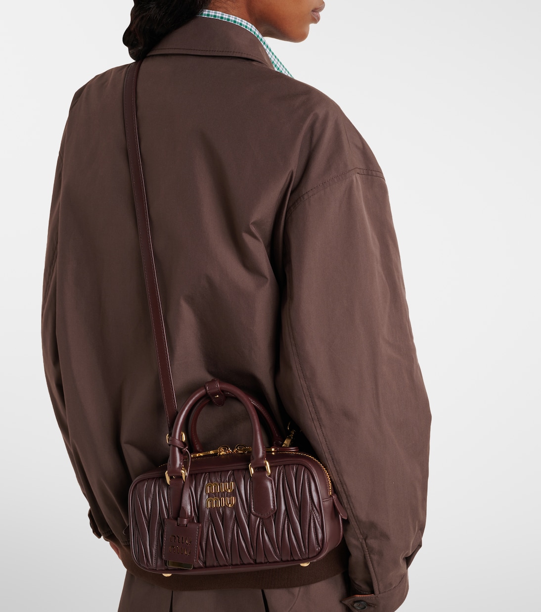 Arcadie Small matelassé leather tote bag | Miu Miu