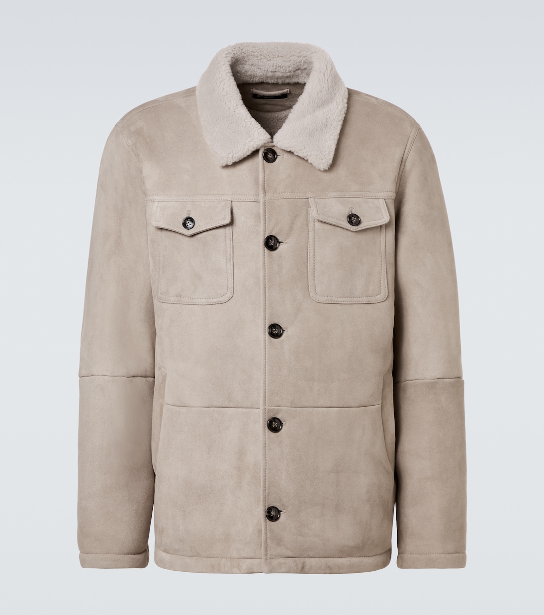 Suede field jacket | Kiton