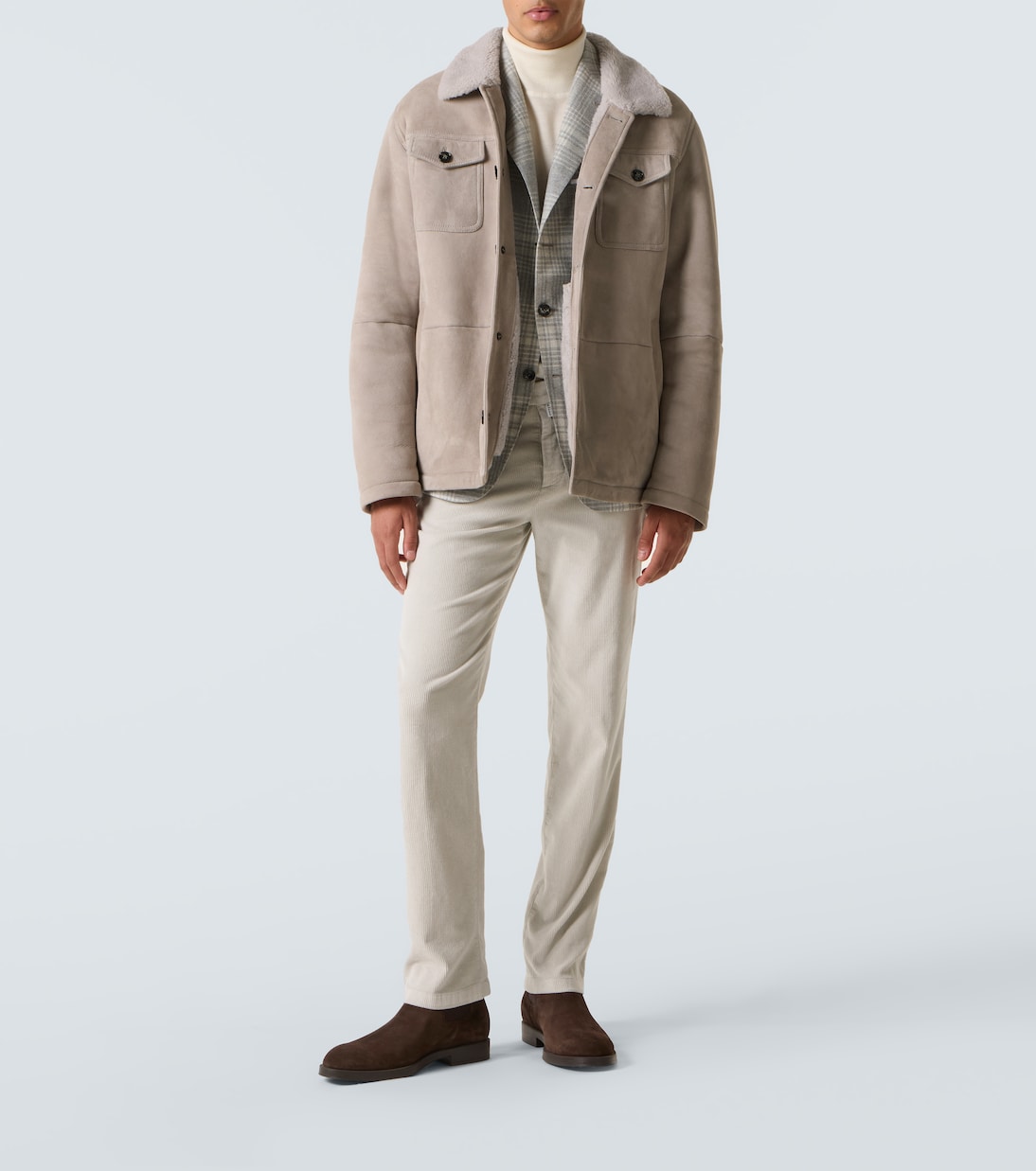 Suede field jacket | Kiton
