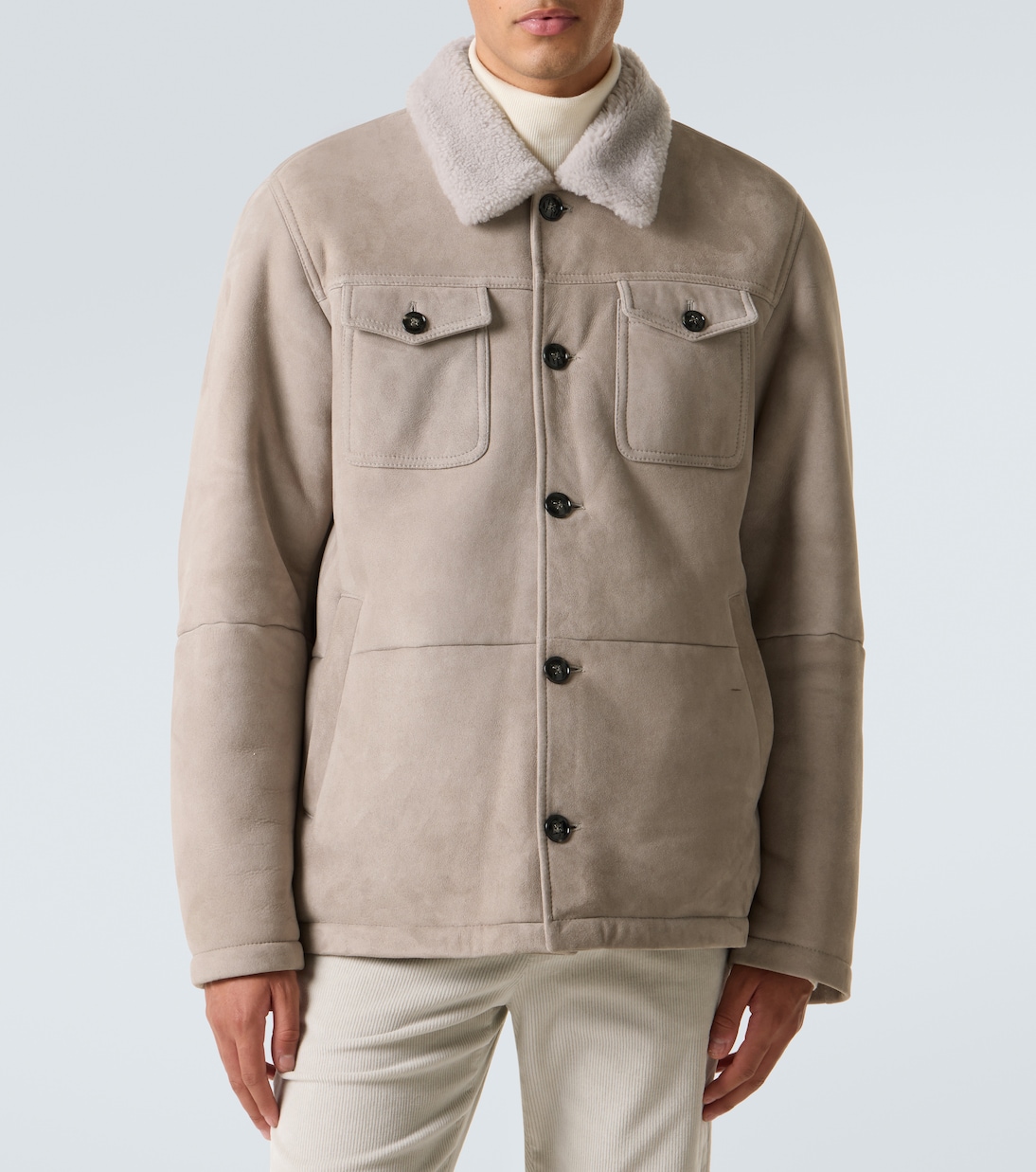 Suede field jacket | Kiton