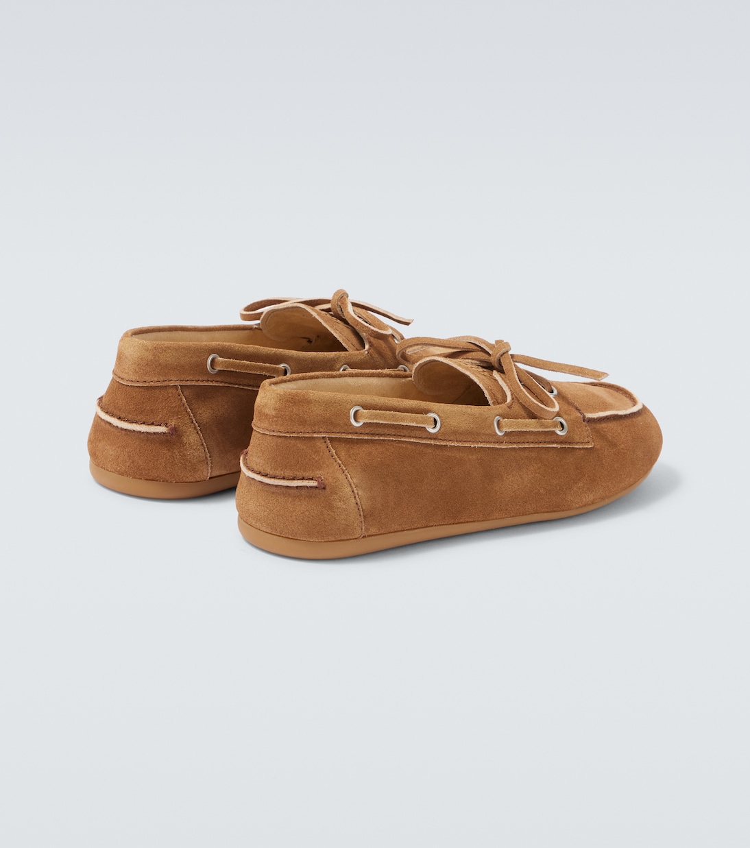 Suede boat shoes | Miu Miu