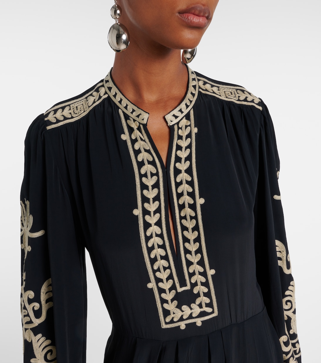 Feliana embroidered crêpe maxi dress | Marant Etoile