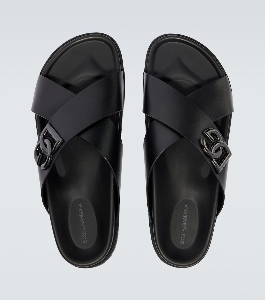 Leather slides | Dolce&Gabbana