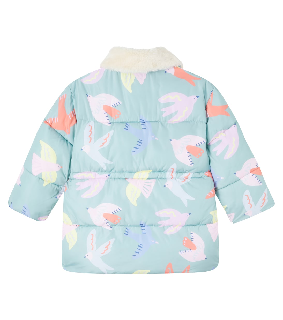 Printed faux shearling-trimmed jacket | Stella McCartney Kids