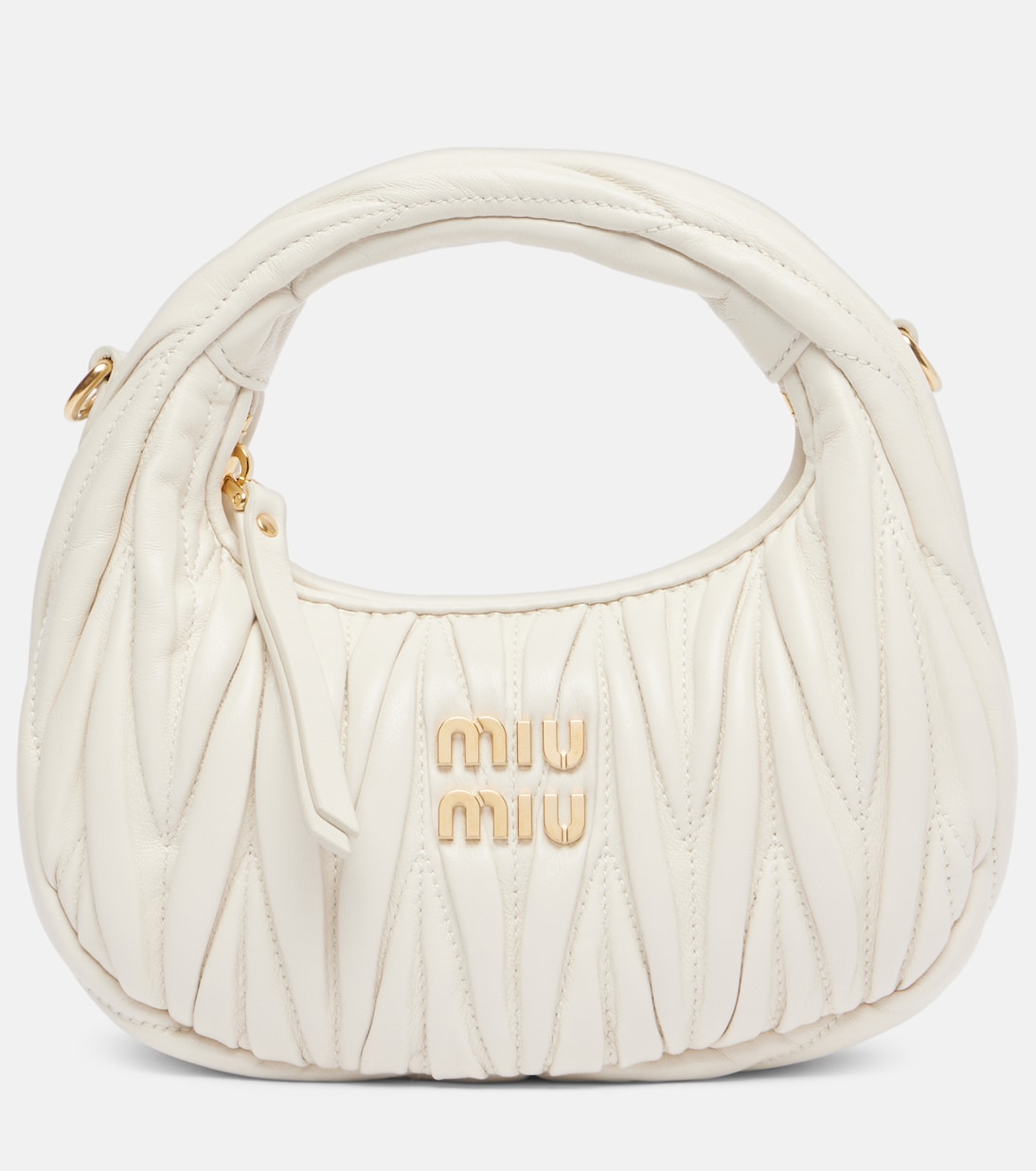 Wander Mini matelassé leather shoulder bag | Miu Miu