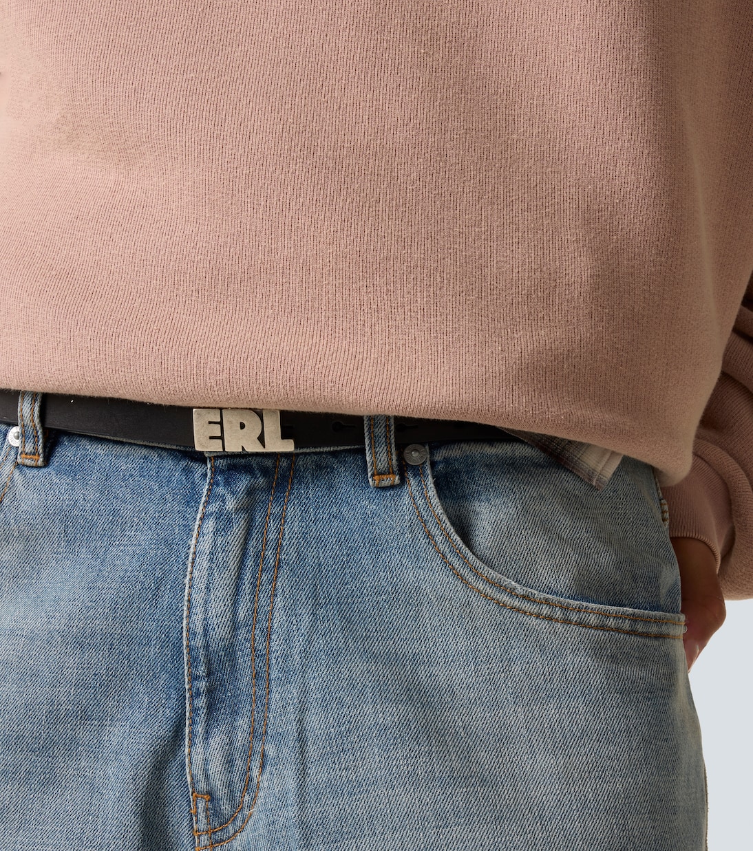 Logo leather belt | ERL