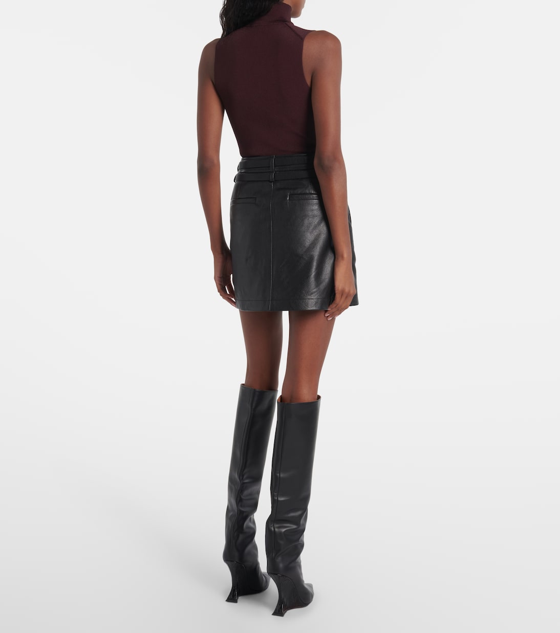 Mini-jupe Patto en cuir | Sportmax