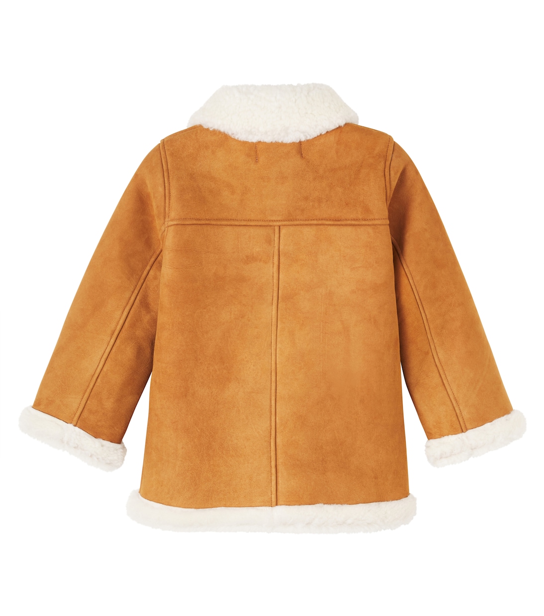 Bonne shearling-trimmed leather coat | Konges Sløjd