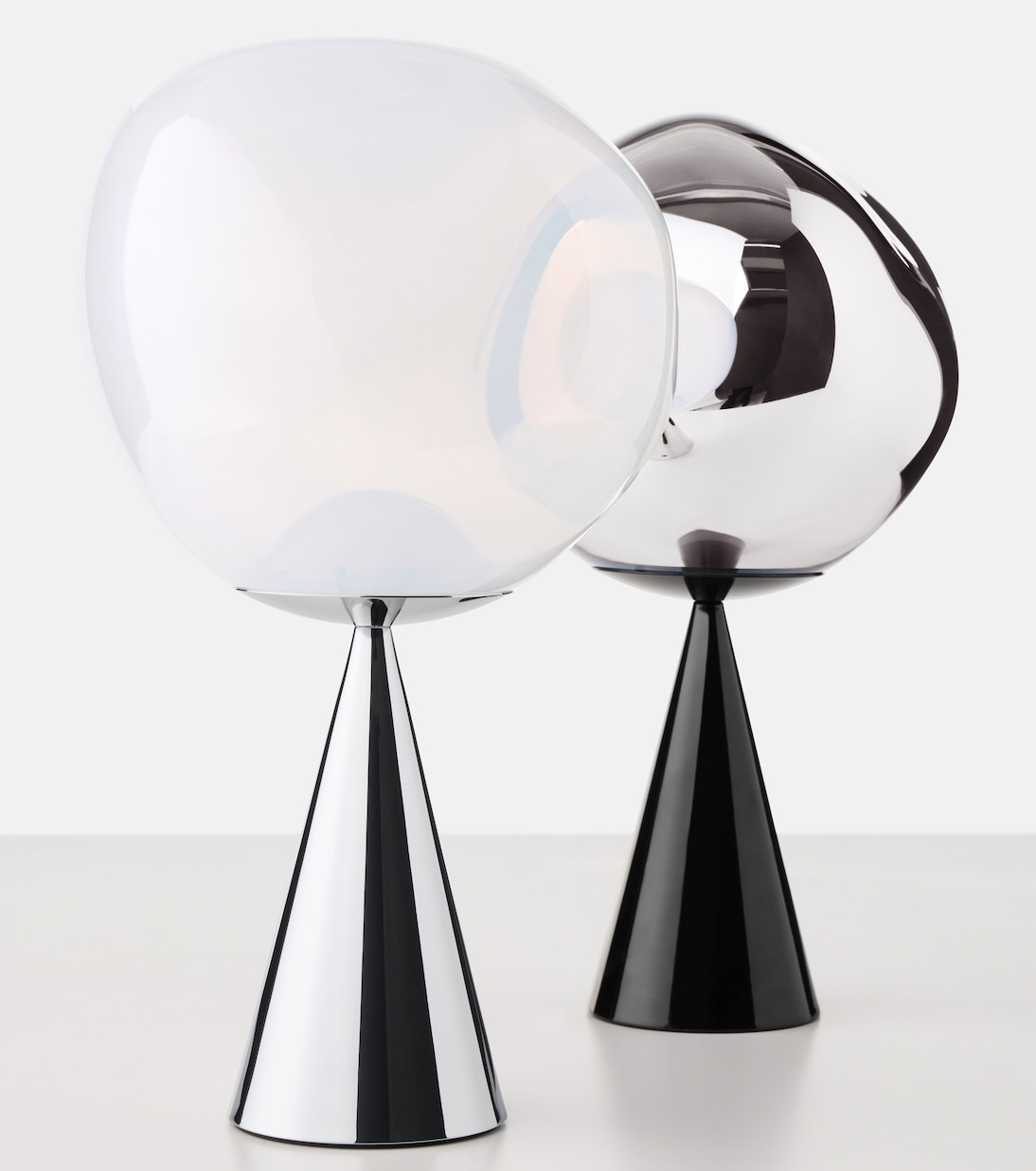 Lámpara de mesa LED Melt Fat de acero inoxidable | Tom Dixon