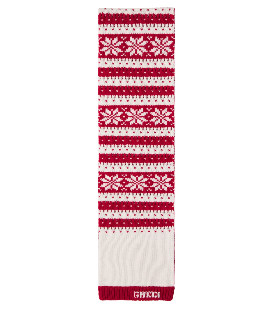 Fair Isle wool scarf | Gucci Kids