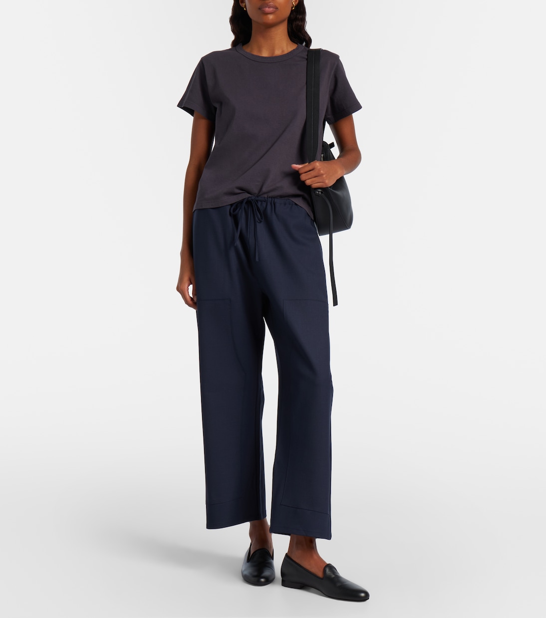 Jane wool-blend wide-leg pants | Leset
