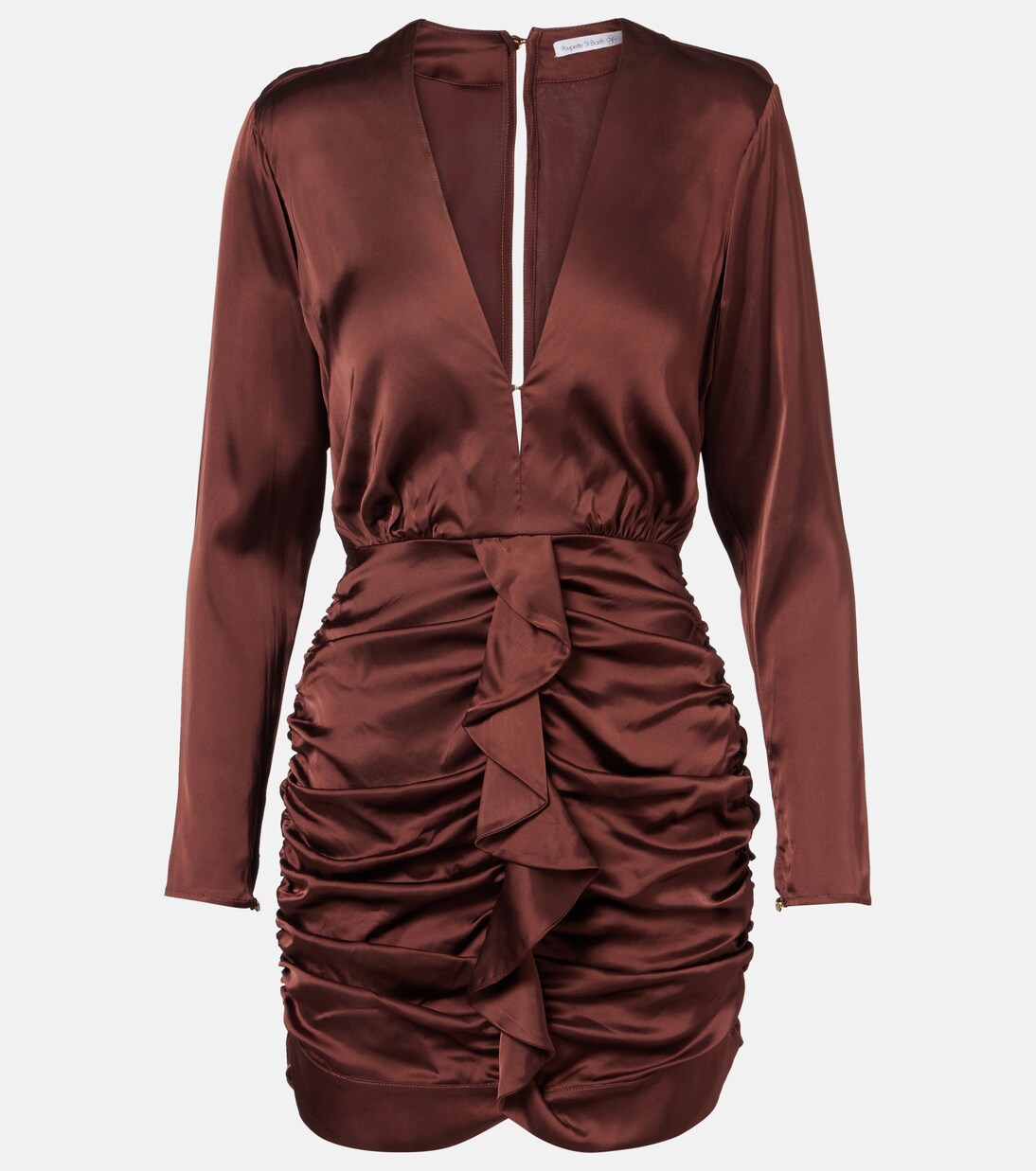Ruffled satin minidress | Poupette St Barth
