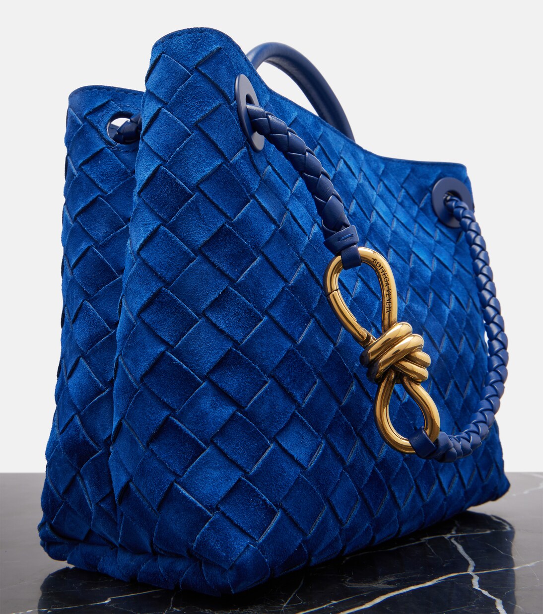 Andiamo Small suede tote bag | Bottega Veneta