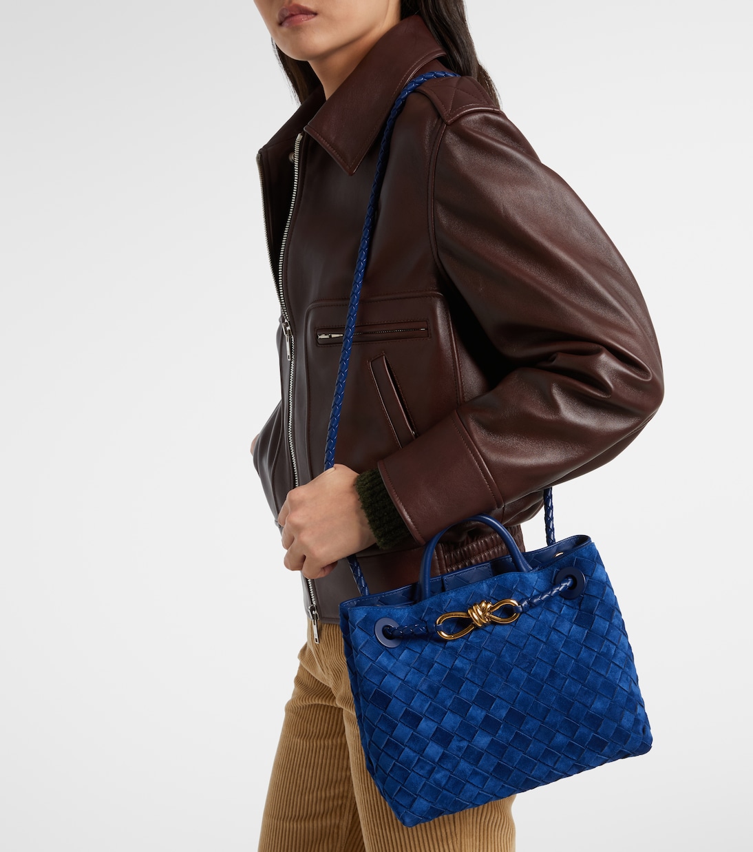 Andiamo Small suede tote bag | Bottega Veneta